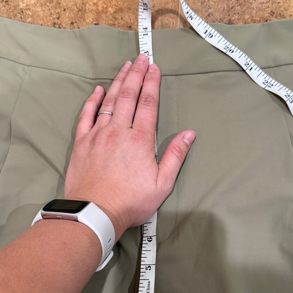 New Athleta Pinnacle Wide Leg Pants Trousers Sz 16 Olive Branch Green Workwear - Picture 6 of 13